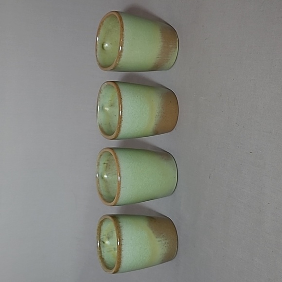 Frankoma Pottery Plainsman Prairie Green 5CC Handled Cups - Picture 3 of 12